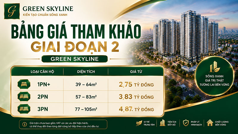 Bảng Giá Tham Khảo Giai Đoạn 2