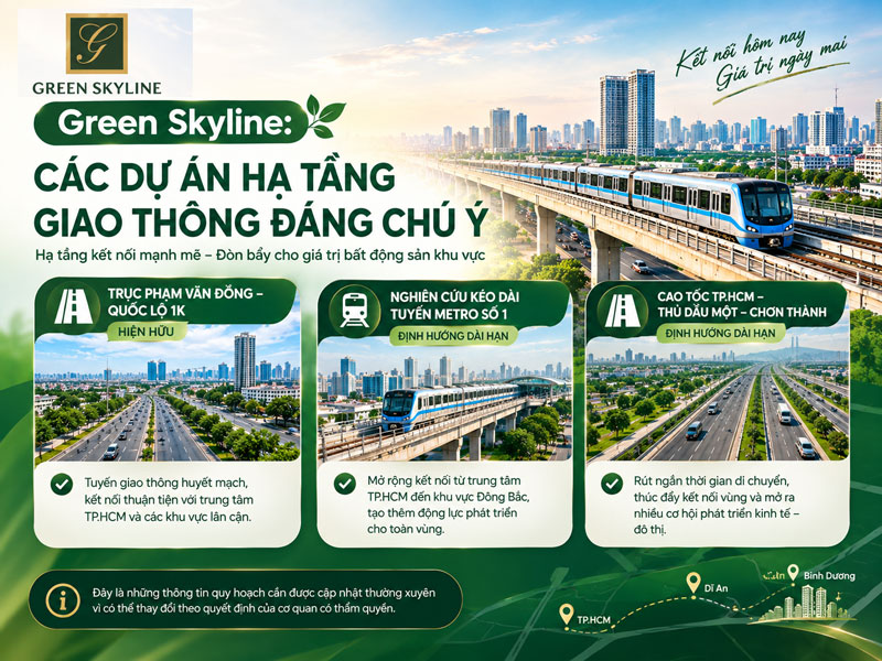 Green Skyline: Các Dự Án Hạ Tầng Giao Thông Đáng Chú Ý