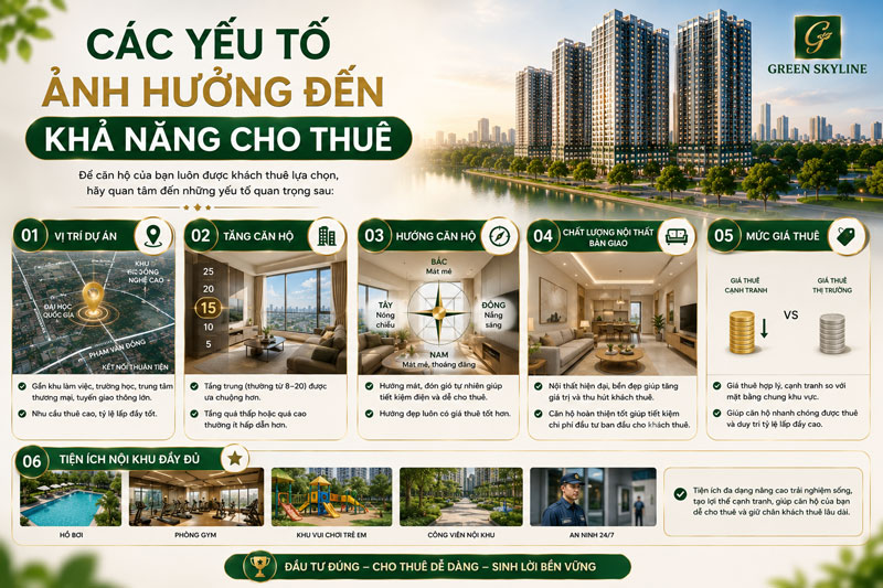 Các Yếu Tố Ảnh Hưởng Đến Khả Năng Cho Thuê