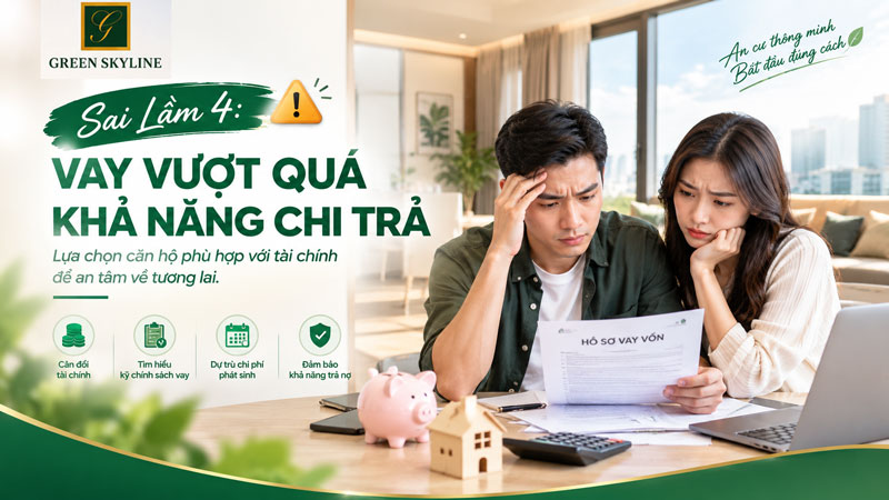 Sai Lầm 4: Vay Vượt Quá Khả Năng Chi Trả