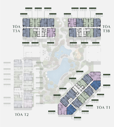 Mặt bằng tổng thể dự án Green Skyline
